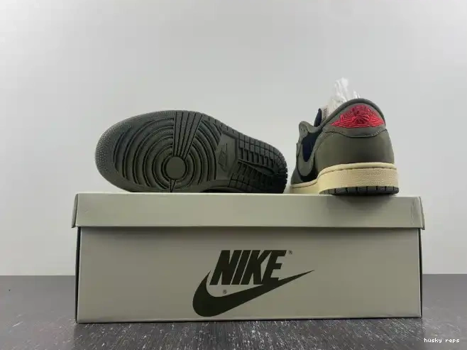 Cheap Husky DM7866-002 'BLACK SP JORDAN 1 SCOTT LOW OG OLIVE' X AIR TRAVIS 0417